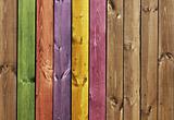 Texture - colored wooden boards
