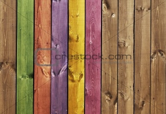 Texture - colored wooden boards