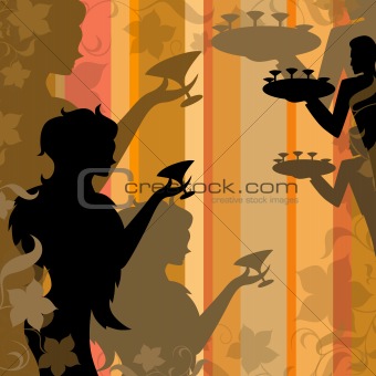 silhouette of  girl