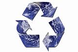 Ecological recycle sign