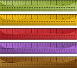 Millimeter Inch Ruler Set