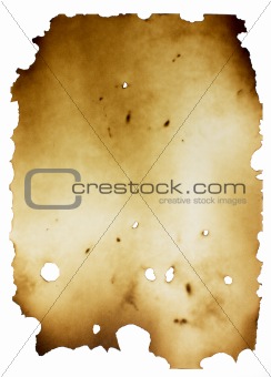 Old burned paper texture