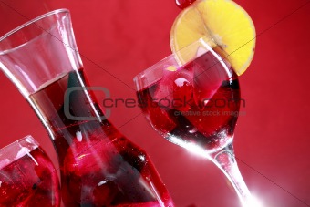 Sangria carafe for two or fruit punch