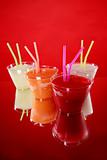 Colorful party smoothies