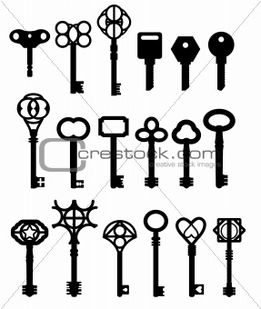 keys vector illustrations