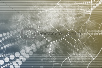 Technology Industrial Network Abstract