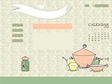 Website, brochure template with dishes. 