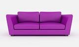 purple modern couch