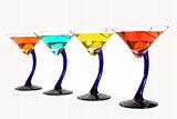 Colorful martinis