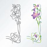 Flower design element