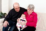 Grandparents with baby girl