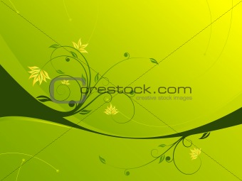 Floral scroll background
