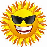 vector smiling sun
