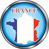 France Round Button