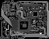 Electronic dark computer background