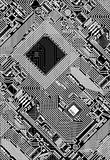 Circuit board electronic monochrome background