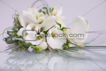 Flowers on Glass table