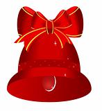  Christmas red bell with  bow