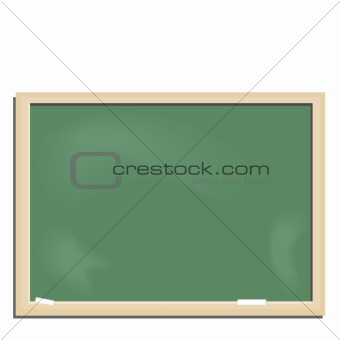 Realistic illustration school blackboard