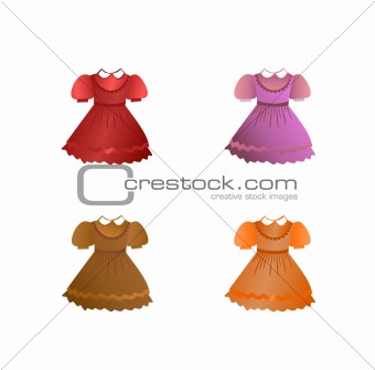 Set of children dresses
