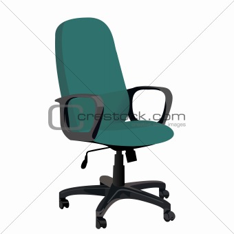Realistic illustration office armchair