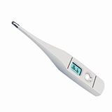  Electronic medical thermometer on the white isolated background