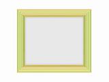 Isolated decorative golden frame