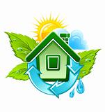 symbol of ecological house