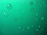 green water drops