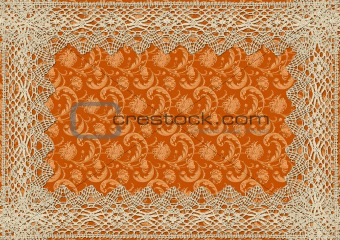 vintage background with lace 1