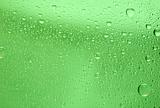 Green water drop background