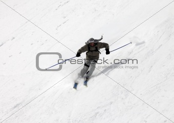 Skiers on top of the mountain