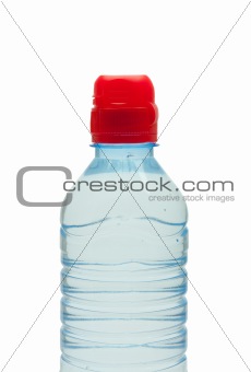 Bottle of water isolated on the white