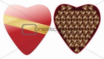 heart chocolate