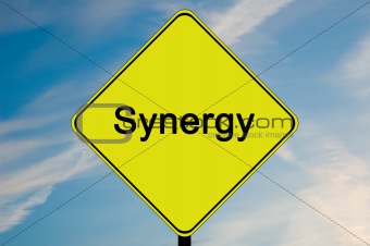 Synergy road sign