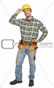standing young handyman
