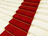 red luxury carpet