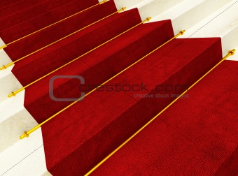 stair and red carpet