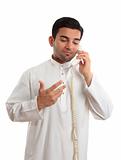 Middle eastern arab businessman on the phone