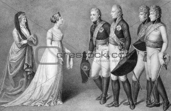 Frederick William and Louisa of Prussia romance scene