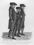 John Wesley walking in Edinburgh between James Hamilton and Joseph Cole