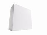 Blank White Box Isolated on a White Background Ready for Your Own Graphics.