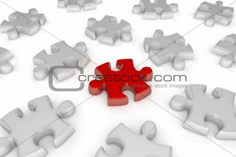 Jigsaw puzzle - Different piece