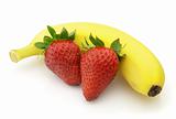 Strawberry with banana