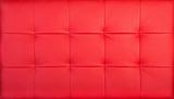 red quilted leather