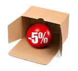 sale concept - 5 percent
