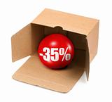 sale concept - 35 percent