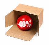 sale concept - 40 percent