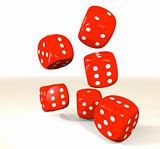 red six dice