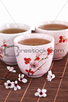 Green tea cups